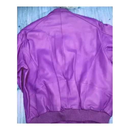 Pelle Pelle Plain Purple Leather Jacket