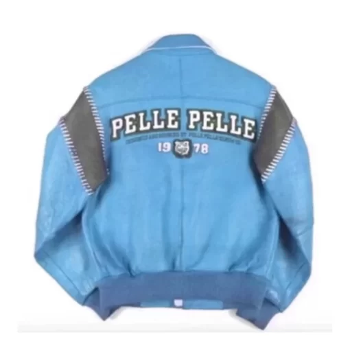 Bold Blue Pelle Pelle 1978 Leather Jacket