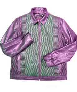 Pelle Pelle Pink Weaved Bomber Jacket