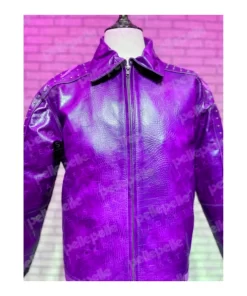 Purple Pelle Pelle Alligator Leather Jacket