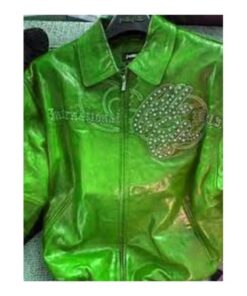 Pelle Pelle Green Anniversary Leather Jacket