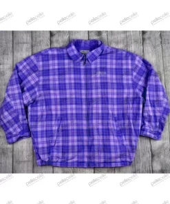 Purple Pelle Pelle Gingham Cotton Shirt