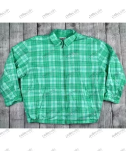 Pelle Pelle Turquoise Gingham Cotton Shirt