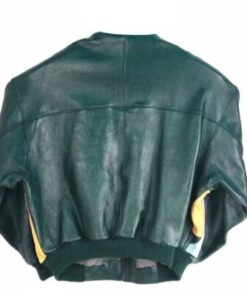 Exclusive Pelle Pelle Green Yellow Leather Jacket