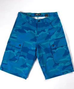 Exclusive Pelle Pelle Blue Army Print Short