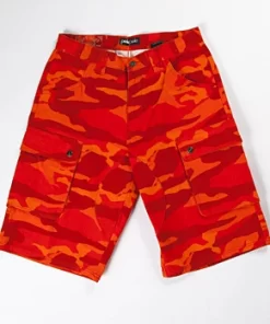 Bold Pelle Pelle Orange Army Print Short