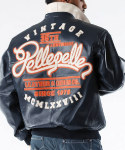 Vintage 35th Anniversary Pelle Pelle Leather & Denim.co Jacket