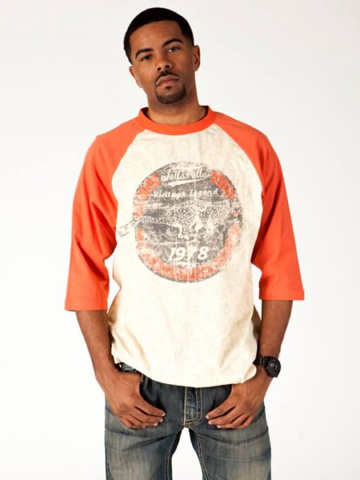 Bold Pelle Pelle Early Dawn t shirt orange shoulder