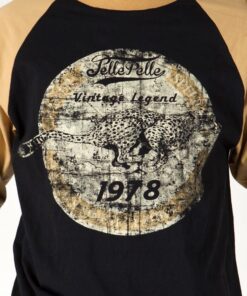 Bold Pelle Pelle Black T shirt with Muddy Sleeves