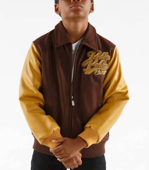 Pelle Pelle 1978 Brown and Mustrad Kids Jacket