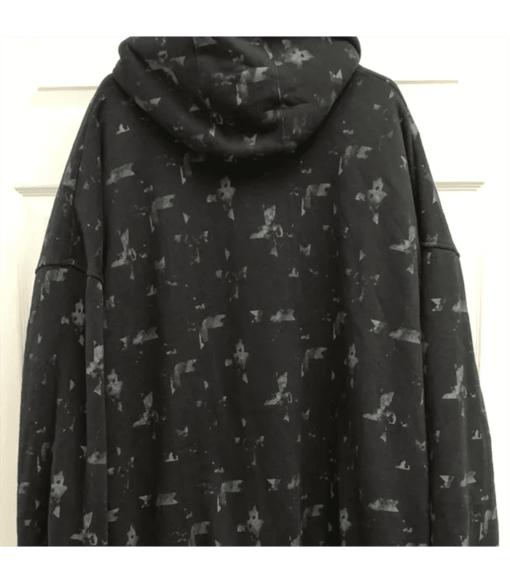 Pelle Pelle Mens Printed Black Hoodie