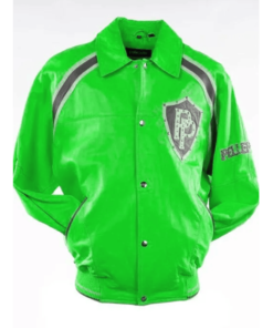 Pelle Pelle Bright Green Varsity Jacket