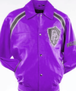 Pelle Pelle Bright Purple Varsity Jacket