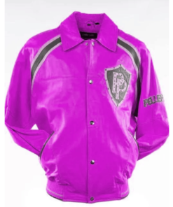 Pelle Pelle Bright Pink Varsity Jacket