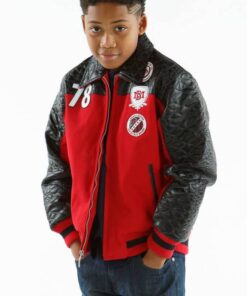 Pelle Pelle Kids 78 Red and Black MB Jacket