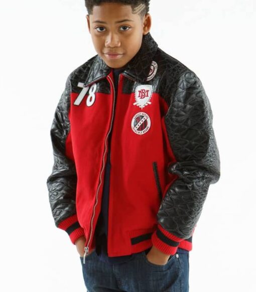 Pelle Pelle Kids 78 Red and Black MB Jacket