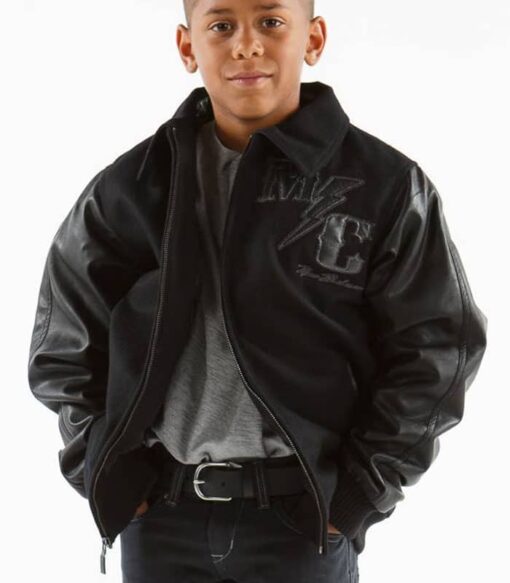 Pelle Pelle Kids Black MC Wool Jacket