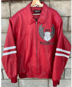 Pelle Pelle Legends Forever Mark Buchanon Red Leather Jacket