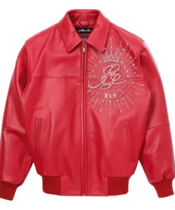 Pelle Pelle Men’s American Legend 45 Anniversary Edition Red Leather Jacket