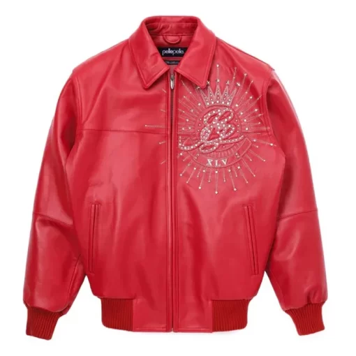 Pelle Pelle Men’s American Legend 45 Anniversary Edition Red Leather Jacket