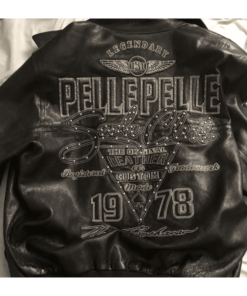 Pelle Pelle Soda Club Mens Black Leather Jacket