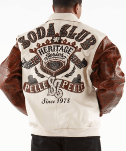 Soda Club Heritage Series 1978 Pelle Pelle Brown Jacket