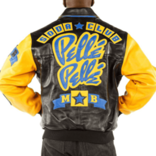 Soda Club Mens Pelle Pelle Leather Jacket