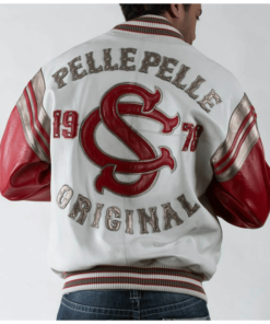 Soda Club Pelle Pelle 1978 Original Red and White Jacket