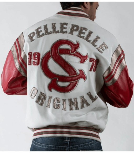 Soda Club Pelle Pelle 1978 Original Red and White Jacket