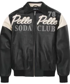 Pelle Pelle Black Soda Club Plush Jacket | Pelle Pelle Jacket