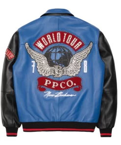 Pelle Pelle Black And Blue World Tour Jacket | Pelle Pelle