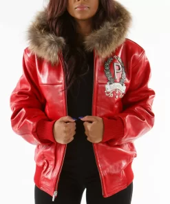 Pelle Pelle Live Like A Queen Red Hood Jacket