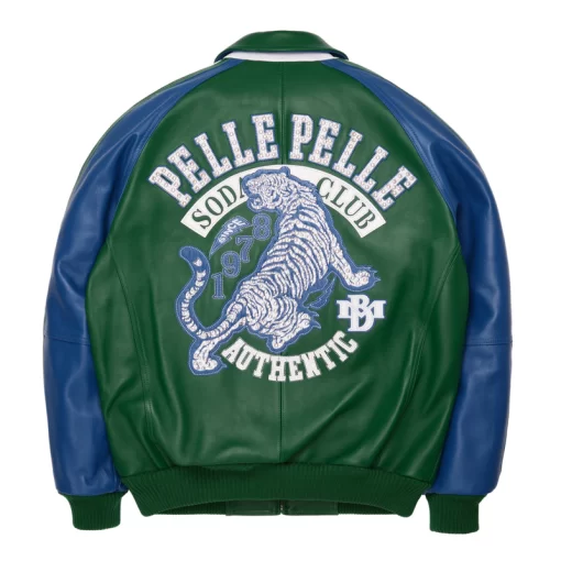 Pelle Pelle Green Soda Club Tiger Jacket | Pelle Pelle