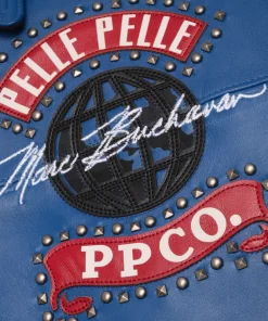 Pelle Pelle Black And Blue World Tour Jacket | Pelle Pelle