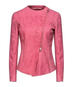 Ovine Pink Biker Jacket