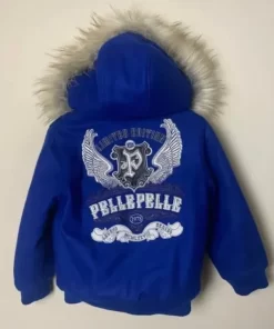 Pelle Pelle Kids Blue Wool Jacket