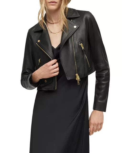 Pelle Pelle Women Cropped Leather Jacket