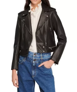 Pelle Pelle Black Cropped Leather Jacket