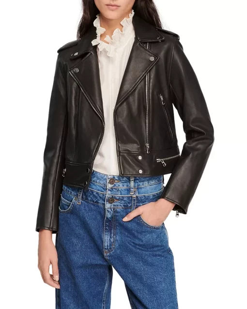 Pelle Pelle Black Cropped Leather Jacket