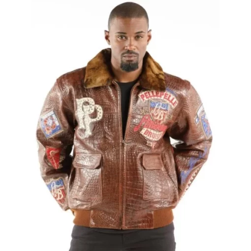 Pelle Pelle American Bruiser Brown Jacket | Leather Jacket