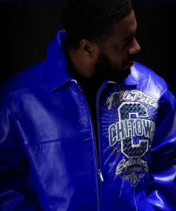 Pelle Pelle Chi Town Blue Leather Jacket