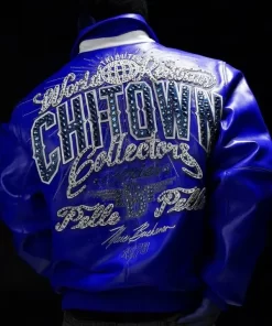 Pelle Pelle Chi Town Blue Leather Jacket