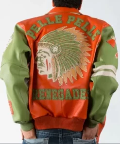 Pelle Pelle Renegades Leather Jacket | Orange Green Jacket