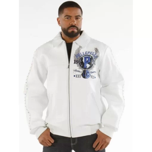 Pelle Pelle White World Famous Men Jacket | Leather Jacket