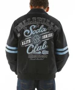 Pelle Pelle Soda Club Black Blue Kids Jacket | Wool Jacket