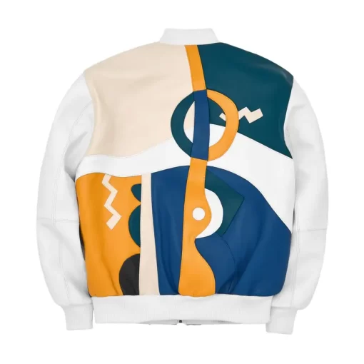 Express Pelle Pelle White Picasso Leather Jacket | Men & Women