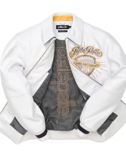 Pelle Pelle White MB Leather Jacket | Legends Live Forever