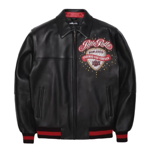 Pelle Pelle Black MB Leather Jacket | Legends Live Forever