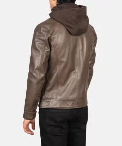 Pelle Pelle Brown Motorcycle Hooded Jacket | Biker Jacket