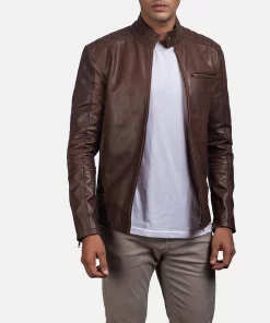 Brown Motorcycle Leather Jacket | Pelle Pelle Store